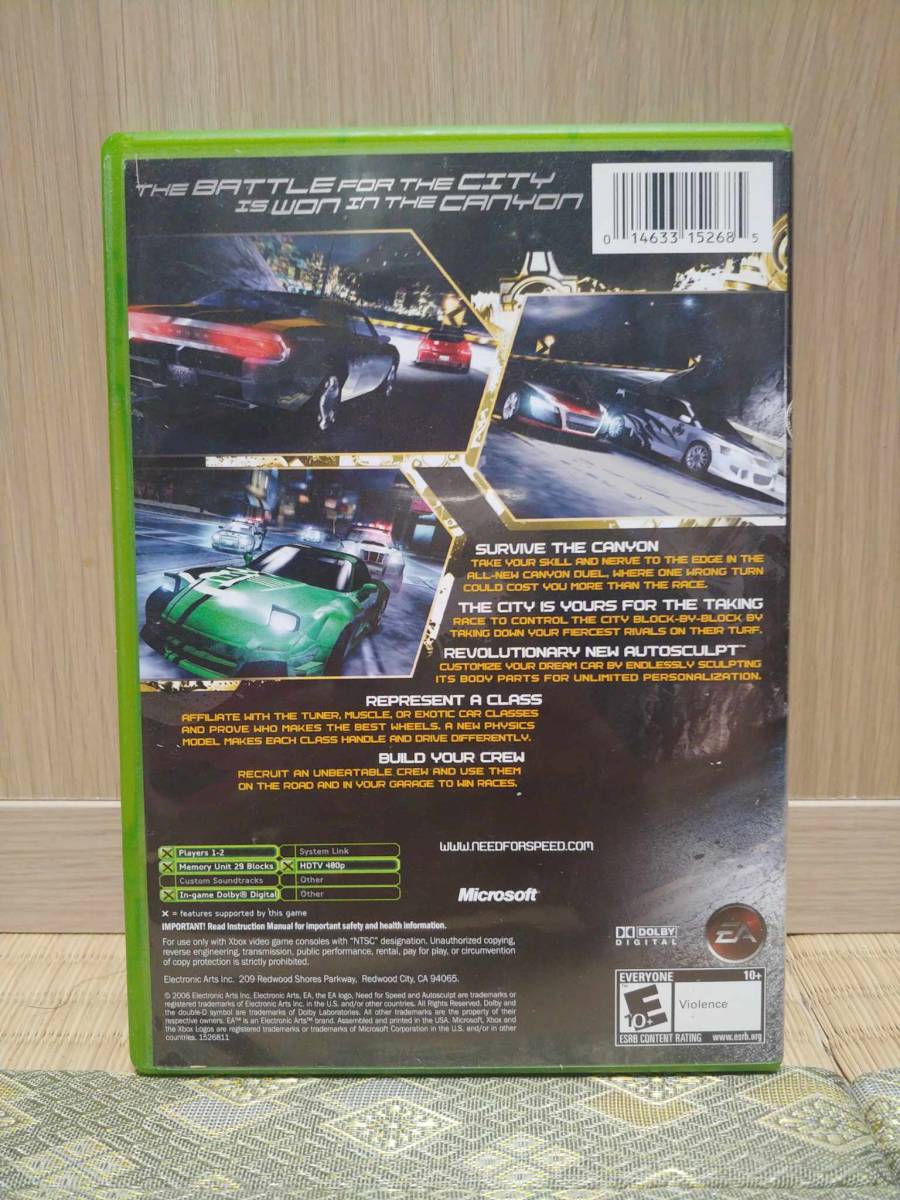 海外版 Xbox Need For Speed Carbon_画像4