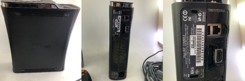 【1円～】XBOX 360 エリート 本体 120GB ＋ ワイヤレスコントローラー 中古 [ソフト欠品]_画像4