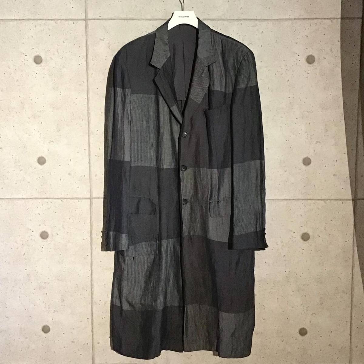 ONtheCORNER ITEM No.1525/BLACK Scandal YohjiYamamoto ヨウジヤマモト リネンドクタージャケット 20ss size:3 POURHOMME プールオム