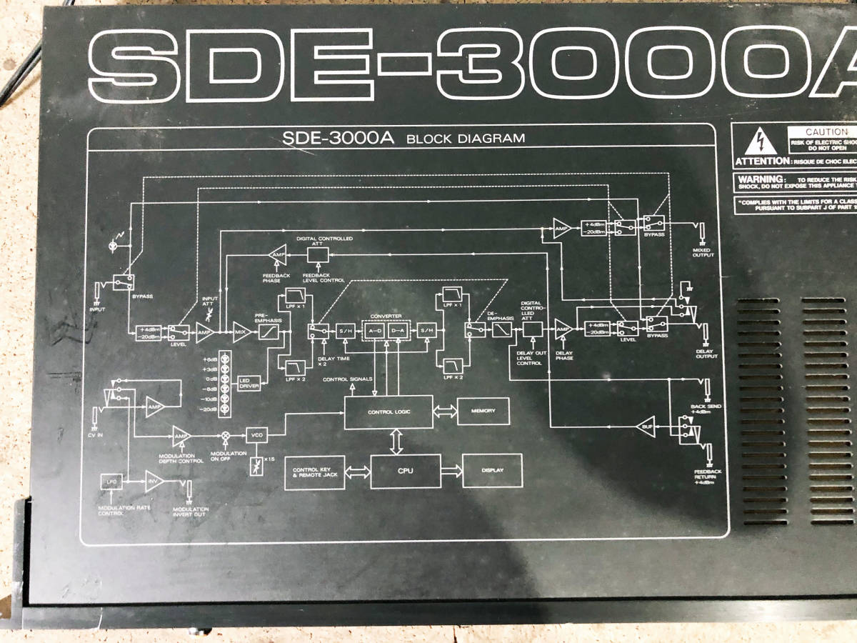 ★ 中古★Roland ローランド SDE-3000A デジタルディレイ オーディオ機器【SDE-3000A】CJQV_画像7