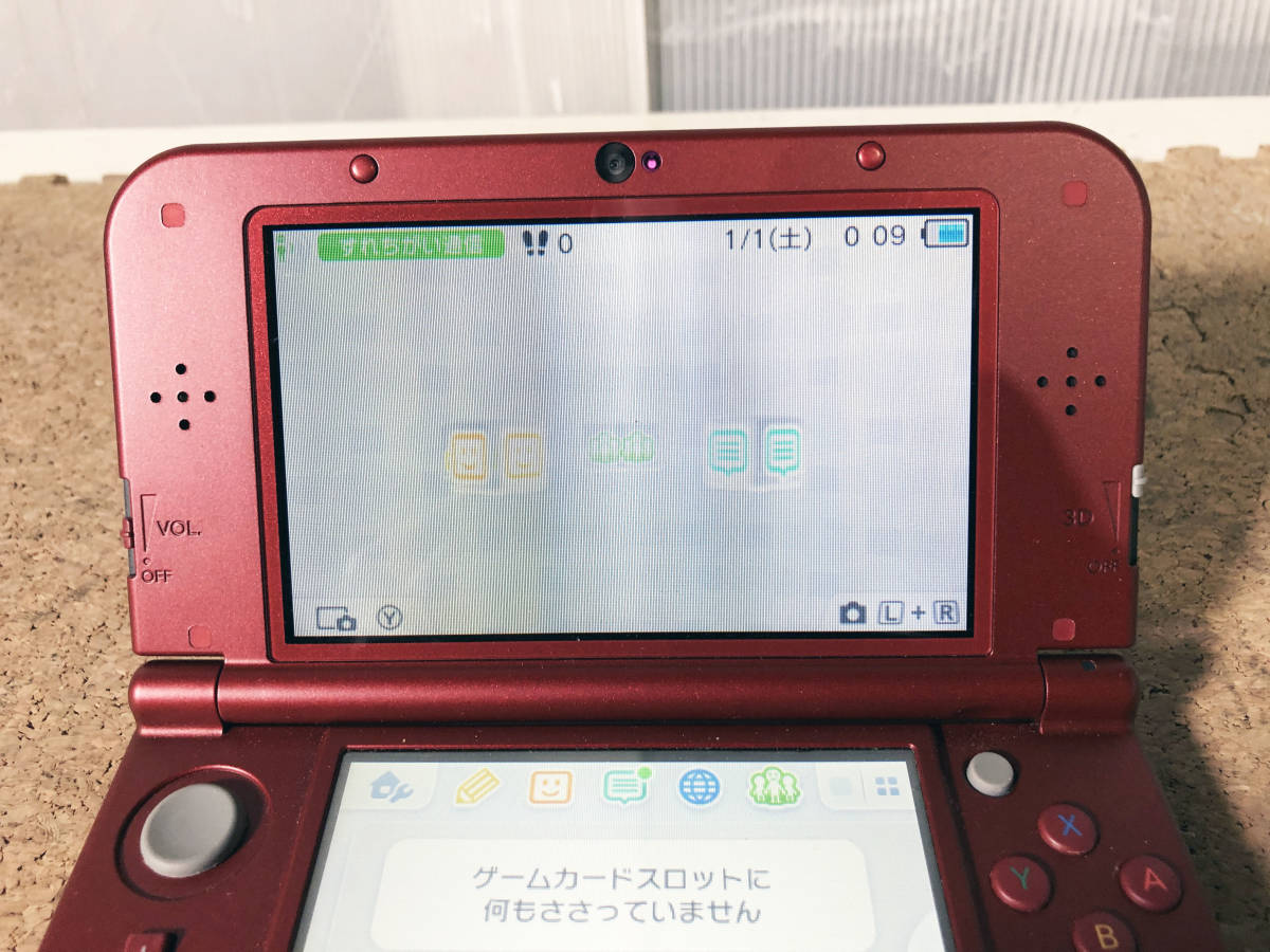 ◎★ 中古★Nintendo Newニンテンドー3DS LL メタリックレッド 本体【RED-S-JPN-C0】CK00_画像3