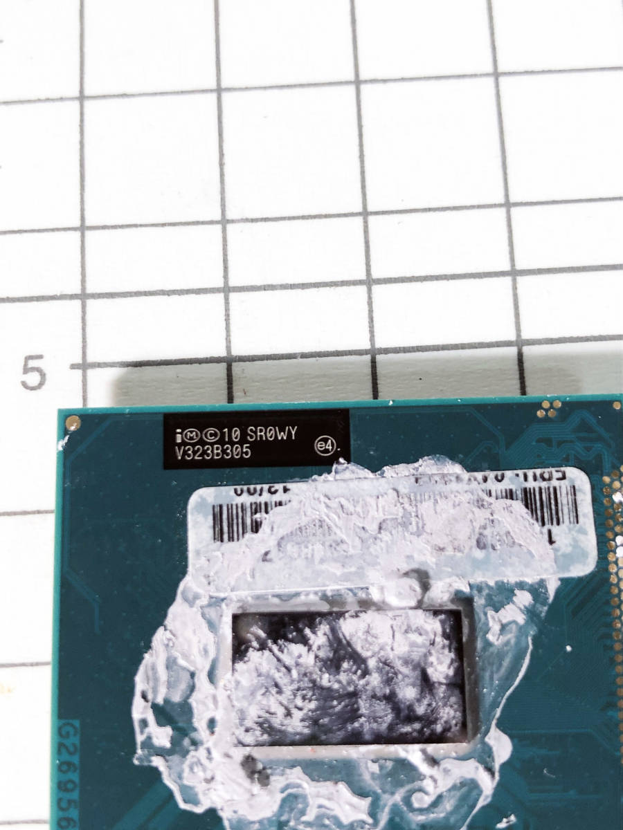 ★ジャンク扱い品 中古★Intel Core　CPU　ノートパソコン　モバイル　2.6GHZ　10 SR0WY　PCパーツ　【i5-3230M】CHOL_画像6