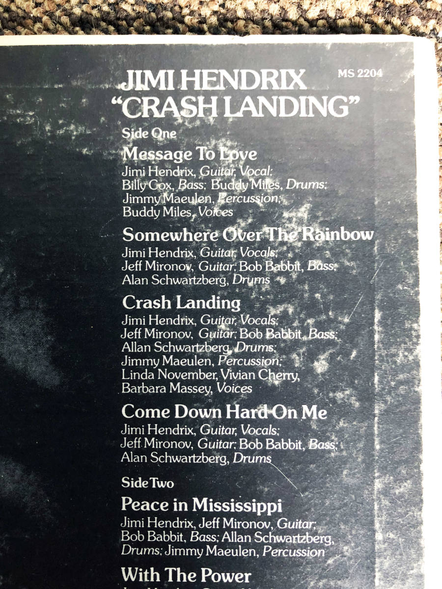 ◎★ 中古★LPレコード　『US盤　Jimi Hendrix - Crash Landing』クラッシュ・ランディング　ロック【MS2204】CL5C_画像10