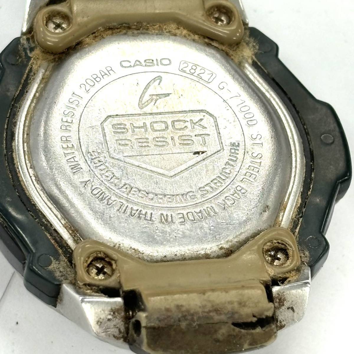 H2655 腕時計 CASIO カシオ G-SHOCK SHOCK RESIST GLX-6900 G-7100D ジャンク品 中古 訳あり_画像6