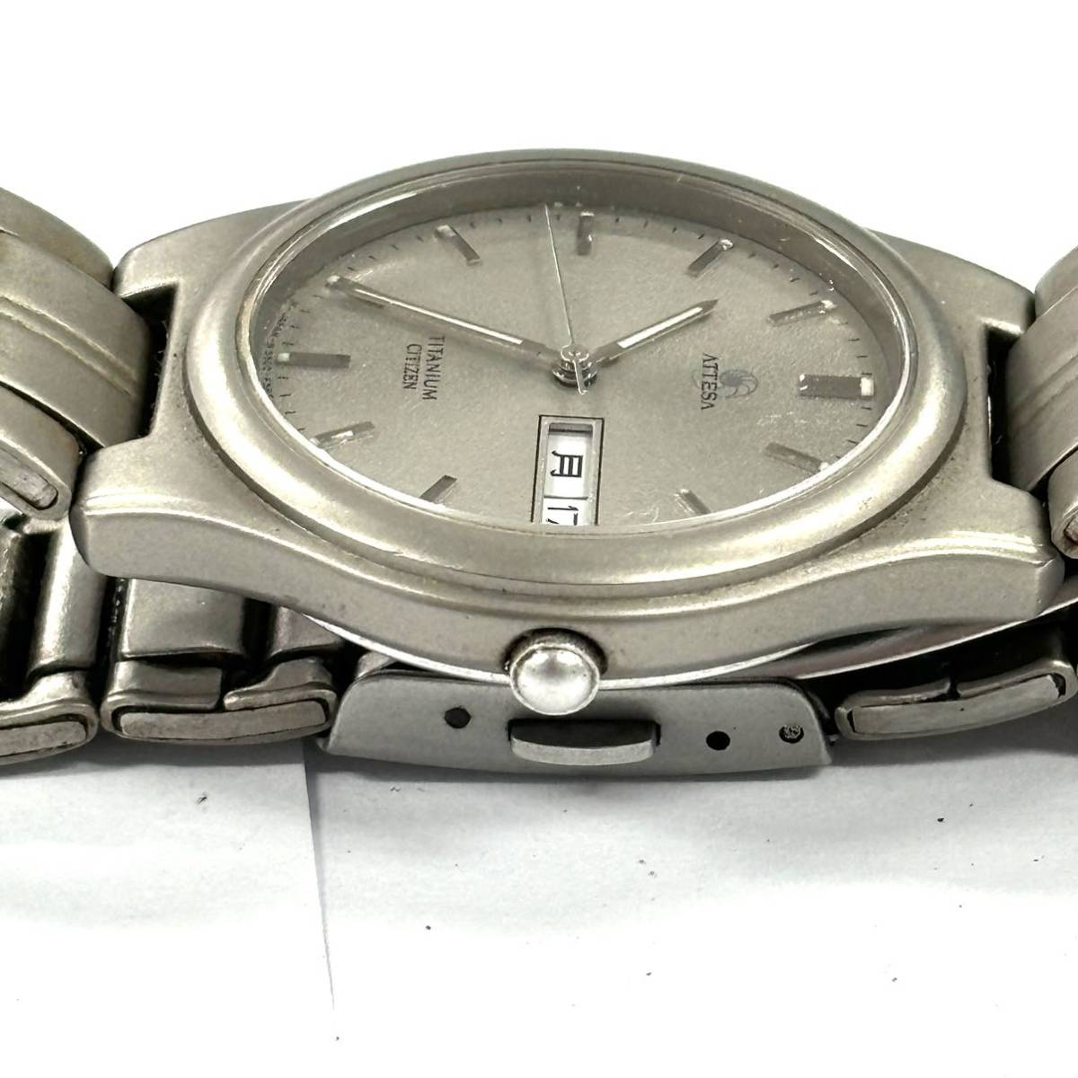 H2673 腕時計 CITIZEN シチズン ATTESA TITANIUM 5500-F52622 TA GN-4-S ジャンク品 中古 訳あり_画像5