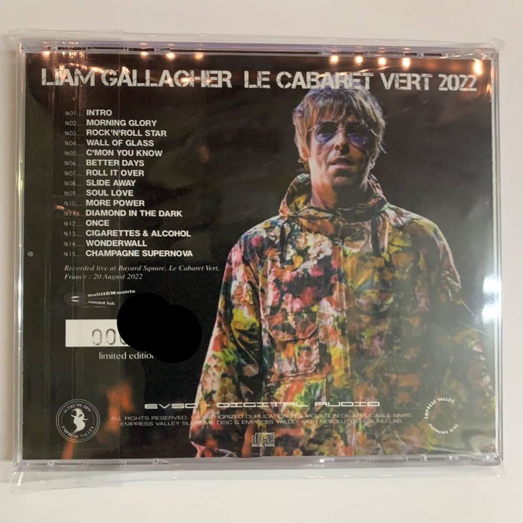 LIAM GALLAGHER / LE CABARET VERT 2022 IEM RECORDING CD empress valley supreme disk Oasis 大晦日特価！_画像2