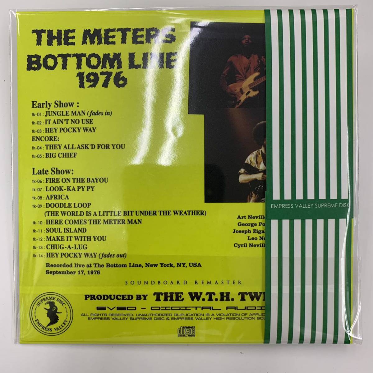 THE METERS / BOTTOM LINE 1976「燃えろミーターズ」CD 超高音質サウンドボード！絶頂の最高のライヴと断言できる名演！！聴いて欲しいー！_画像2