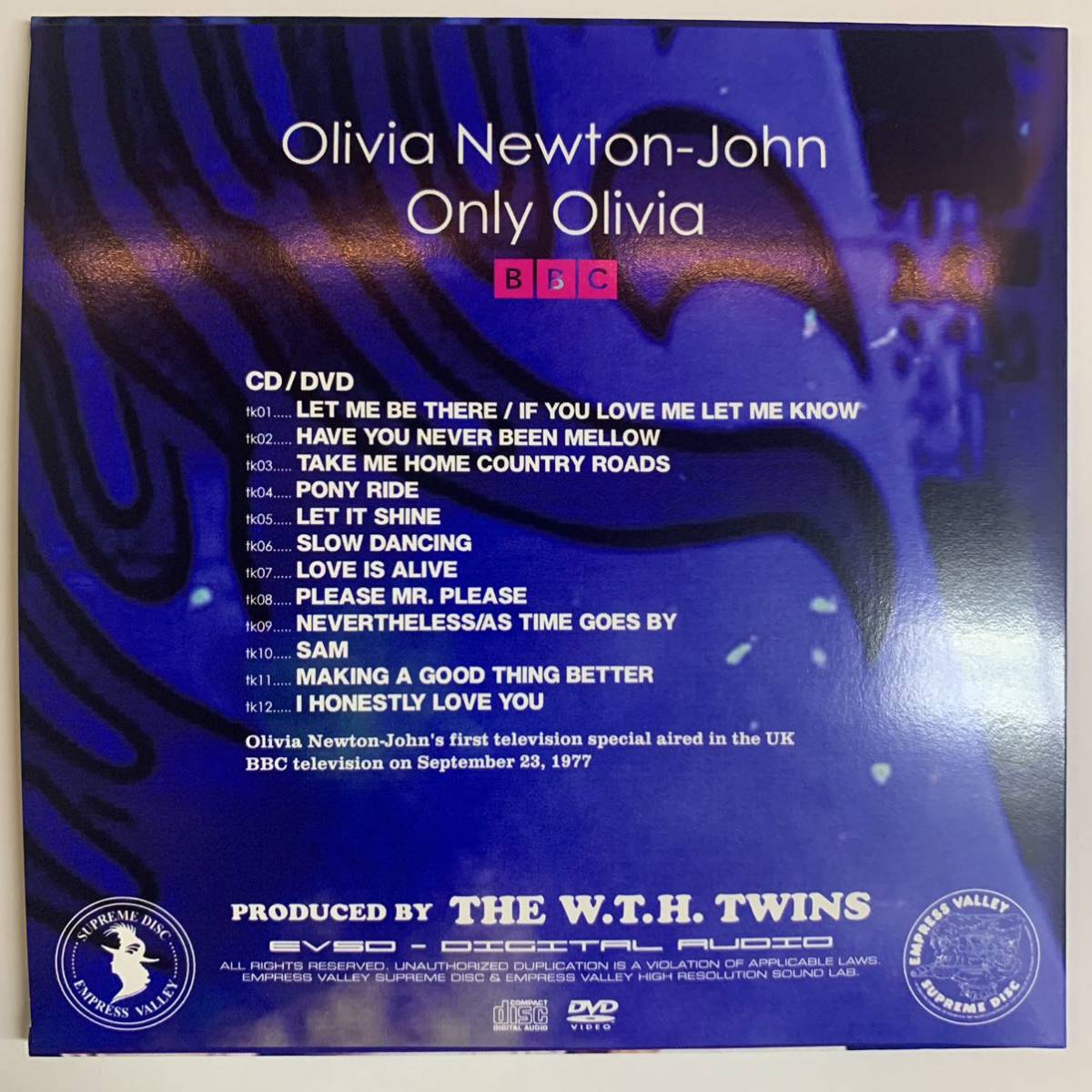 Olivia Newton-John / Only Olivia「思い出のままで」(CD+Ｄ Ｖ Ｄ) 再放送マスター使用のベストクオリティー！ファンの皆様お待たせです！_画像3