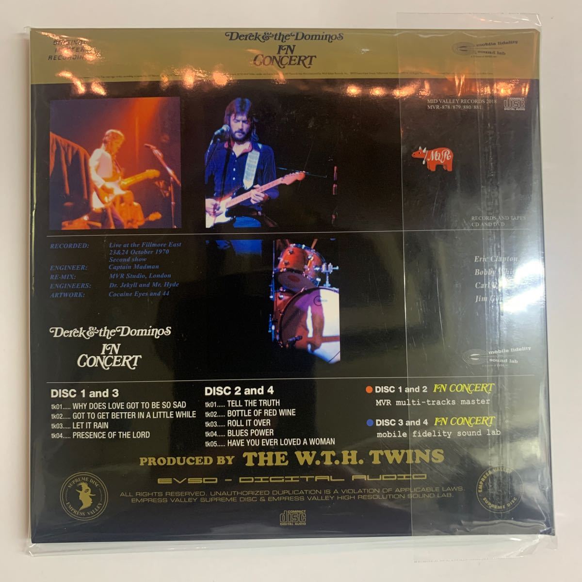 DEREK & THE DOMINOS / IN CONCERT(4CD) Mid Valley Records マルチトラックマスターで再構築されたイン・コンサートだ！レア盤！_画像3