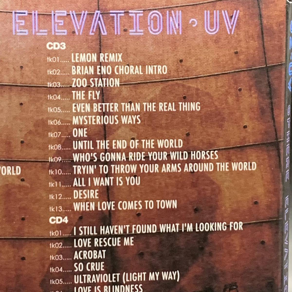 U2 / SPHERE ELEVATION「スフィア・エレベーション」(4CD) 新作！第三弾！10月20、21日極上音質のスフィア公演！初回限定ポスター付き！_画像6