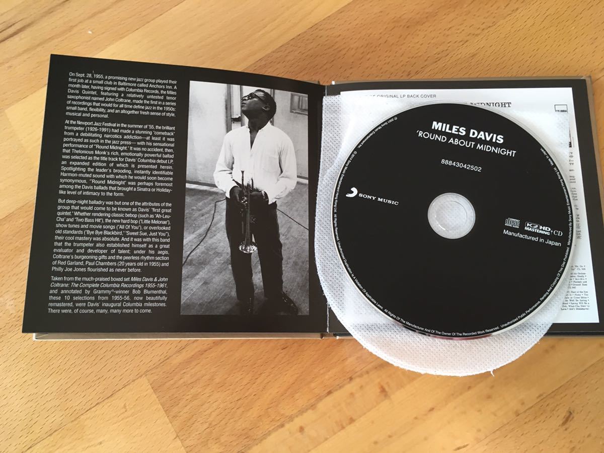 Miles Davis / Round About Midnight (K2 HD Mastering)マイルス・デイビス ／1000枚限定 / Made in Japan_画像4