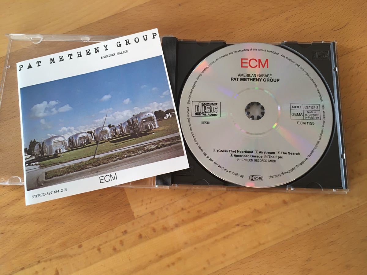 (西独盤／全面アルミ蒸着)Pat Metheny Group / American Garage(Made in West Germany)西ドイツ／Full Silver (ECM Records : 827 134-2)_画像1