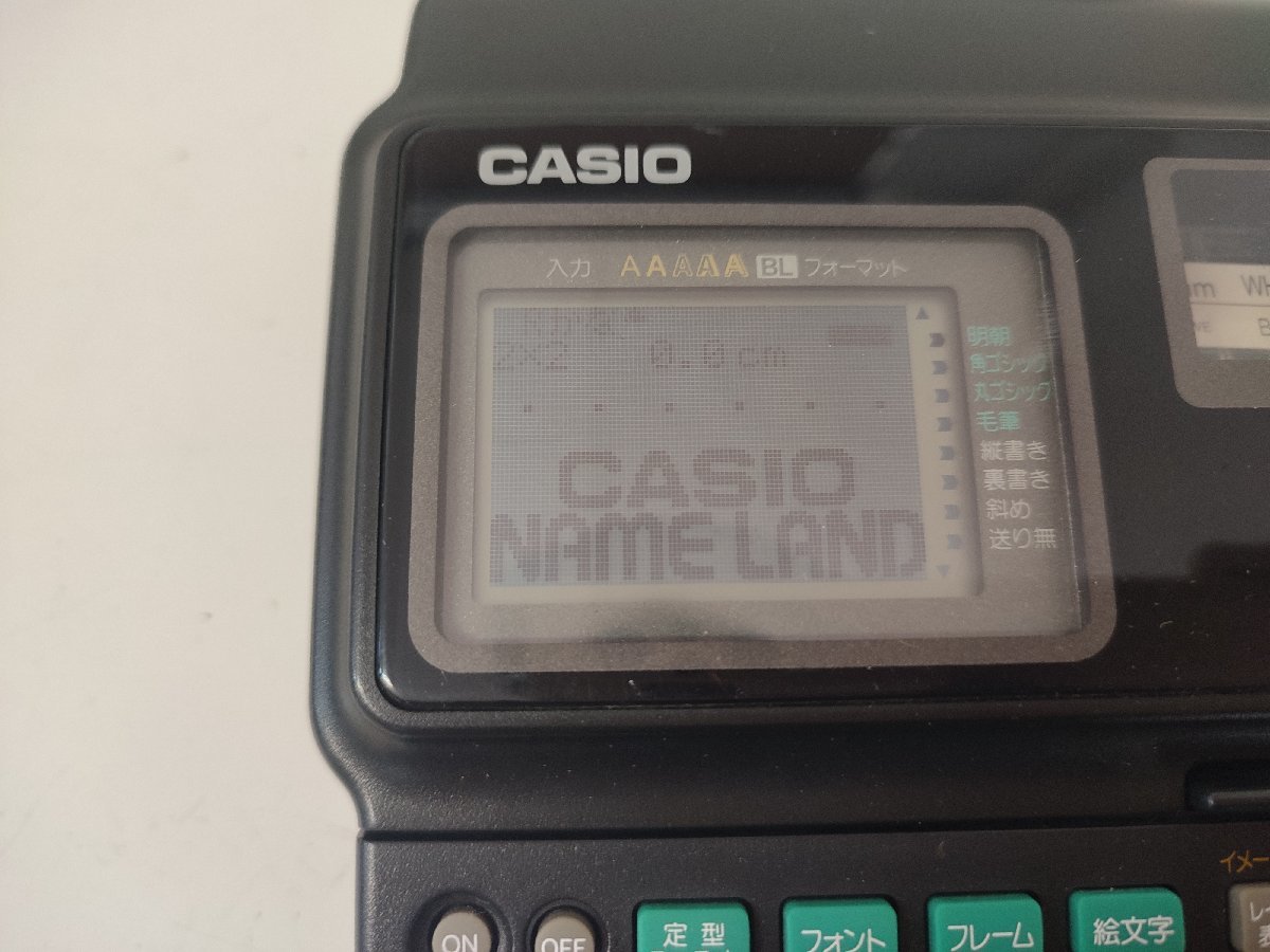 GTH/K13E-DA2 CASIO カシオ ネームランド KL-8000 ラベルライター_画像8