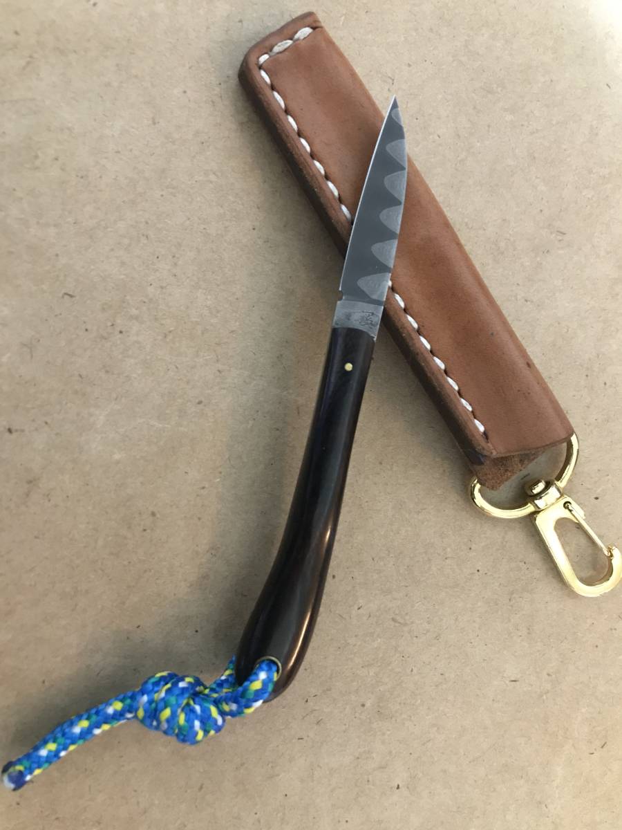 8500円 ナイフ 小型 ディスクナイフ 竹ハンドル 8500円 ナイフ 小型 ディスクナイフ 竹ハンドル