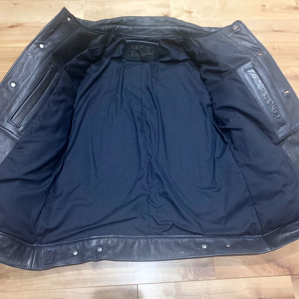 JACKROSE Luv maison 肉厚レザー ジャケット size 44 牛革 JACKROSE Luv maison 肉厚レザー ジャケット size 44 牛革