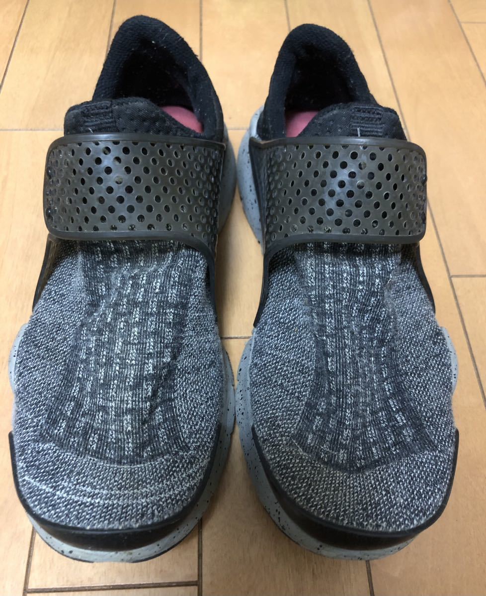 NIKE ナイキ SOCK DART ソックダート ローカットスニーカー ブラック グレー US8/26cm_画像4