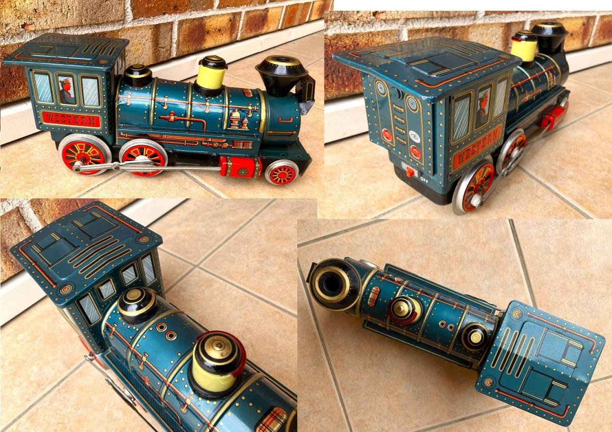 増田屋☆ブリキの蒸気機関車『弁慶号』/電池式◇WESTERN SPECIAL LOCOMOTIVE　動作品！_画像4