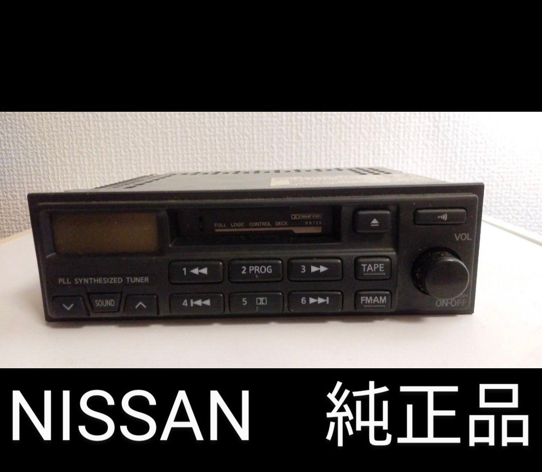 日産  純正 XANAVI  カセットデッキ AM FM ラジオ テープデッキ 1DIN CSK-9711C 汎用 当時物  