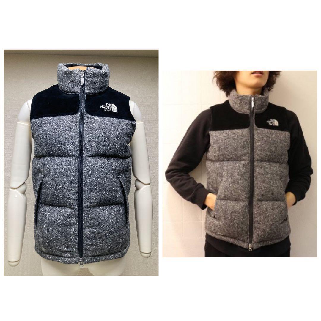 JUNYA WATANABE COMME des GARCONS MAN×THE NORTH FACE ヌプシ ツイード ダウンベスト ジュンヤワタナベ コムデギャルソン ノースフェイス