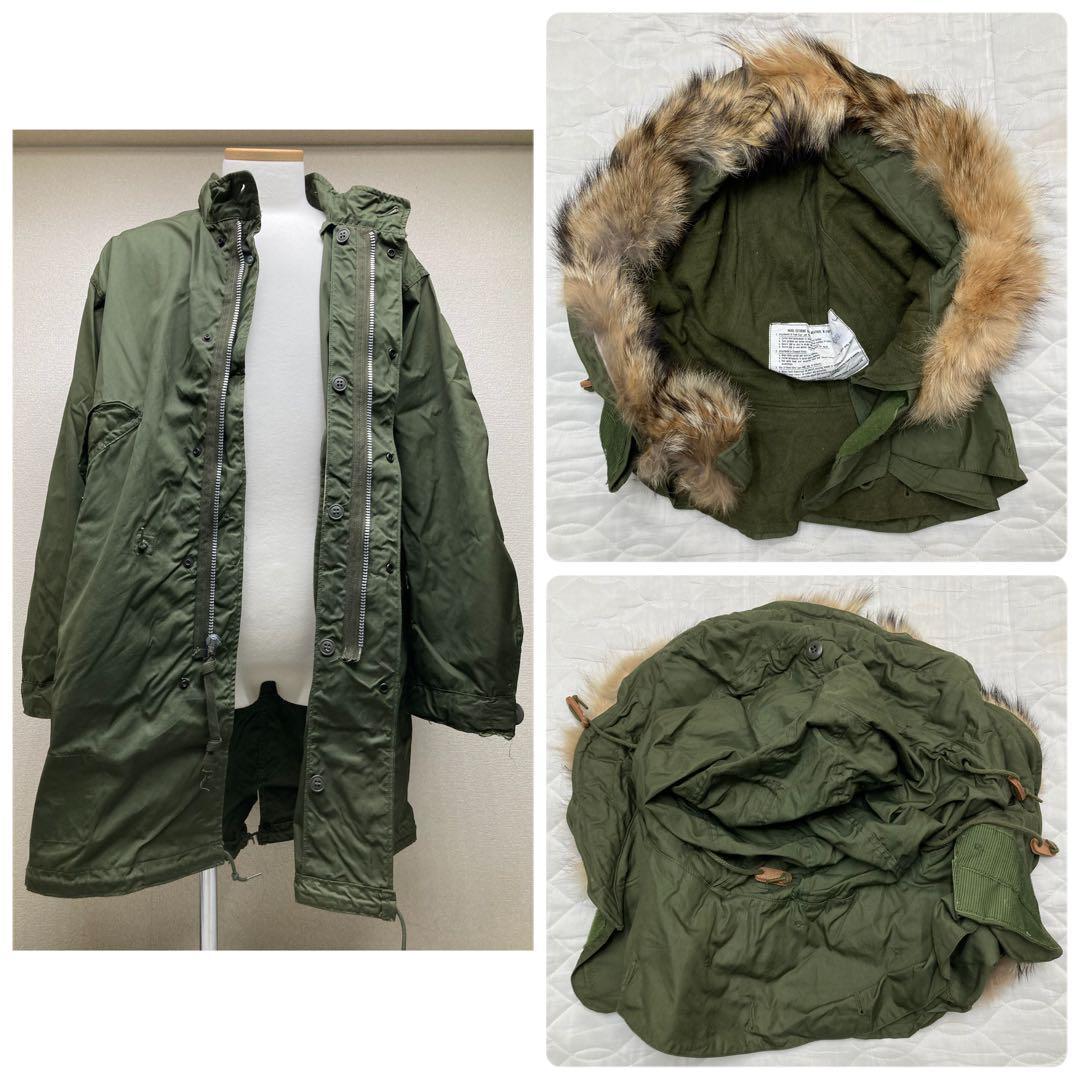 [XS most the first period dead stock ]M65 the US armed forces the truth thing fish tail Mod's Coat coyote fur hood full set aluminium zipper blur Jun 