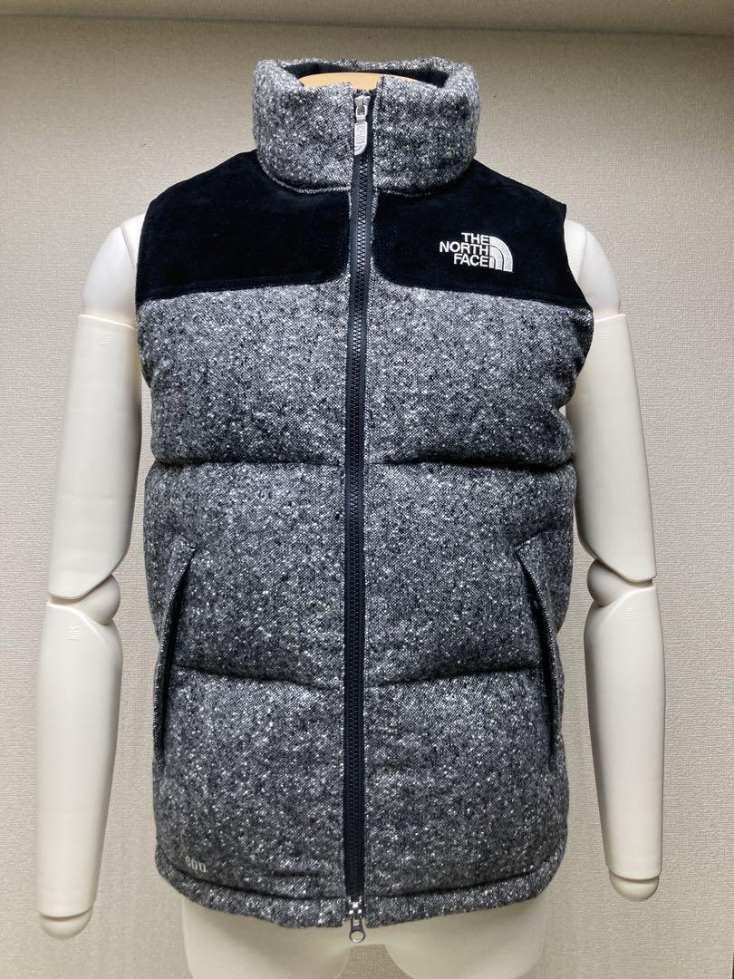 JUNYA WATANABE COMME des GARCONS MAN×THE NORTH FACE ヌプシ ツイード ダウンベスト ジュンヤワタナベ コムデギャルソン ノースフェイス