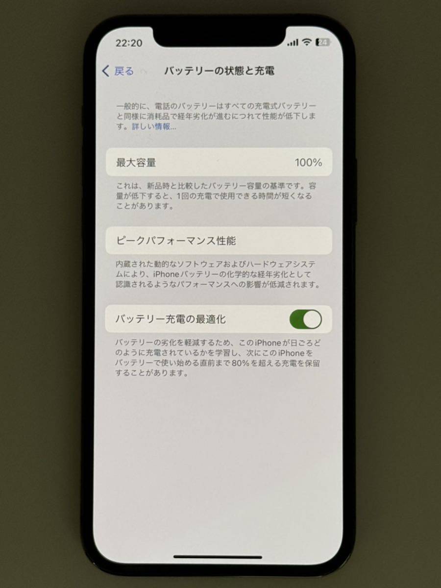 iPhone 12pro グラファイト 256GB 傷無し　バッテリー容量100% SIMロック解除済み　1円スタート売り切り_画像8