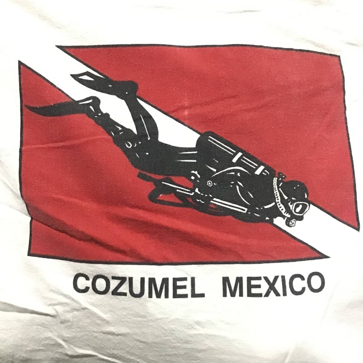 【T671】★SALE★ アメリカ古着卸オススメ COZUMEL MEXICO コットンジップアップ パーカー 白 M 大特価 目玉商品_画像6