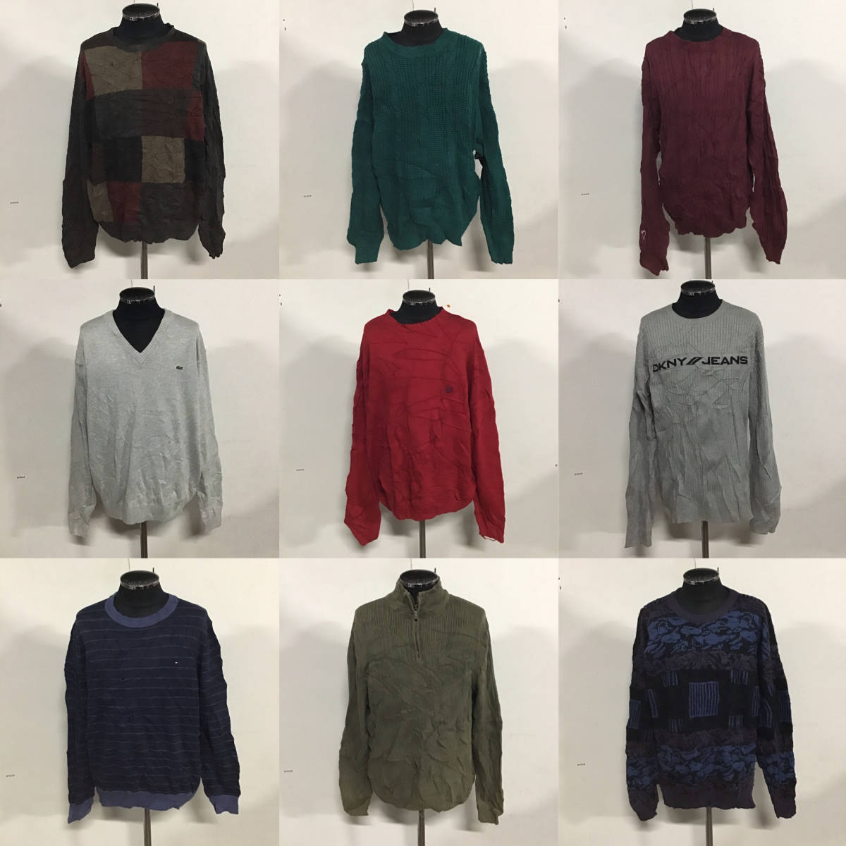 【T740】★大人気★ アメリカ古着卸オススメKNIT SWEATER大量50kgベール目玉商品 デザイン豊富 ブランド有り 大量仕入れ_画像2