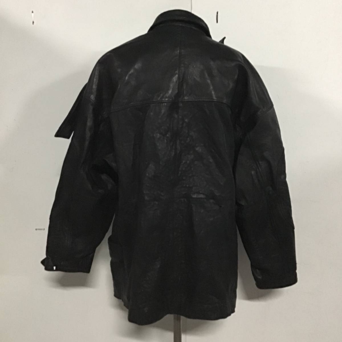 【T827】★1円スタート★ アメリカ古着卸オススメ MARC Buchanan PELLE PELLE LEATHER COAT 革ジャン 46 売り切り 大特価 目玉商品_画像4