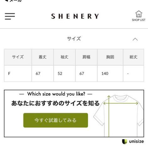 SHENERY (シーナリー) 今期 2023AWシアーチュニックニット　グレー　試着のみ