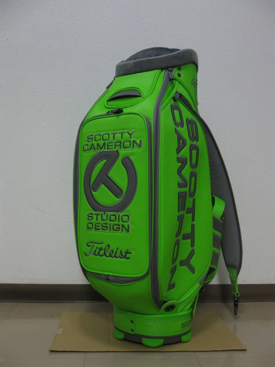     原文:★激レア★Scotty Cameron★Masters 2014 Circle T Lime Staff Bag & Headcover Set 100本限定