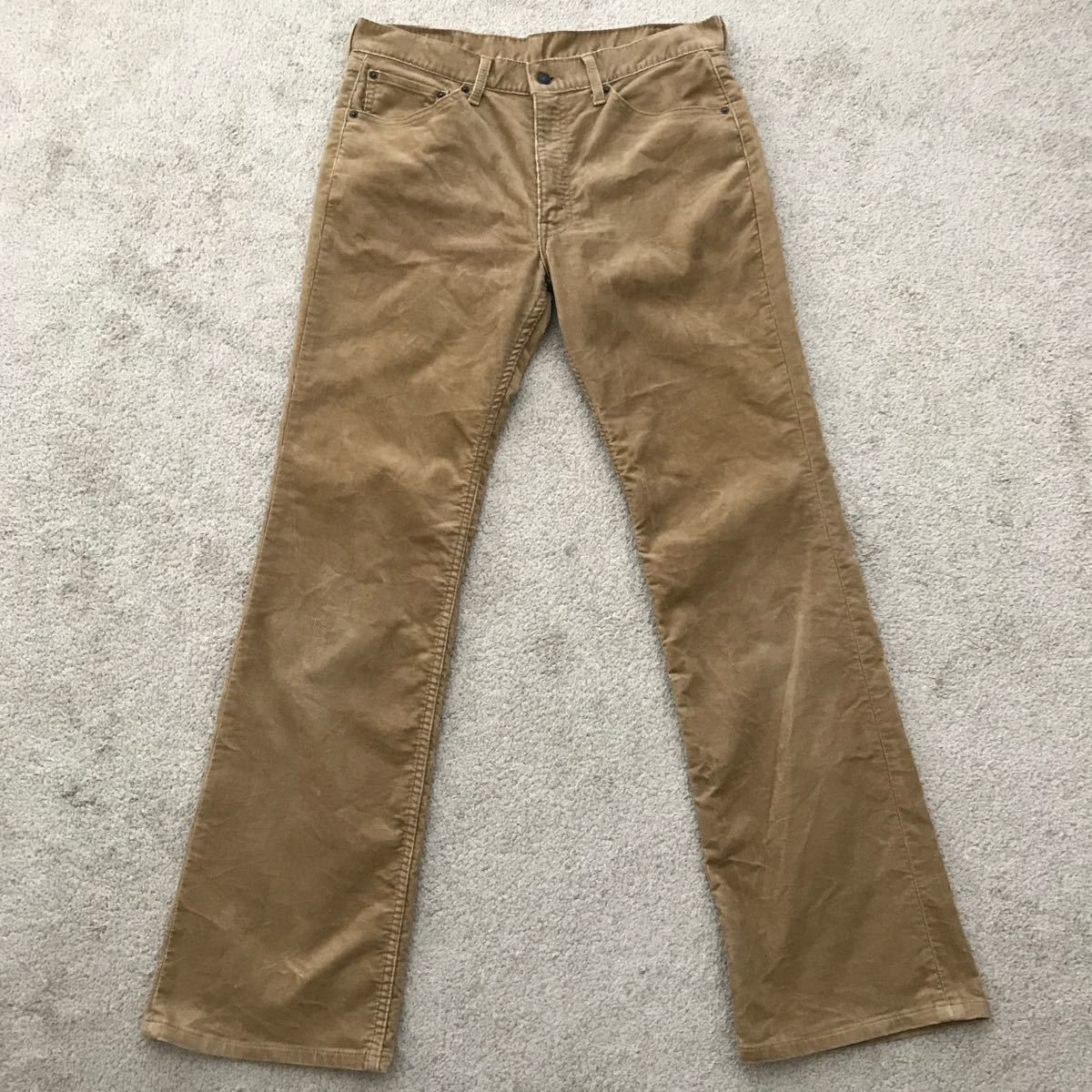 00's Levi's リーバイス 537-41 ブーツカット コーデュロイ パンツ W34 L33 ベージュ 2004年 517 646 519_画像2