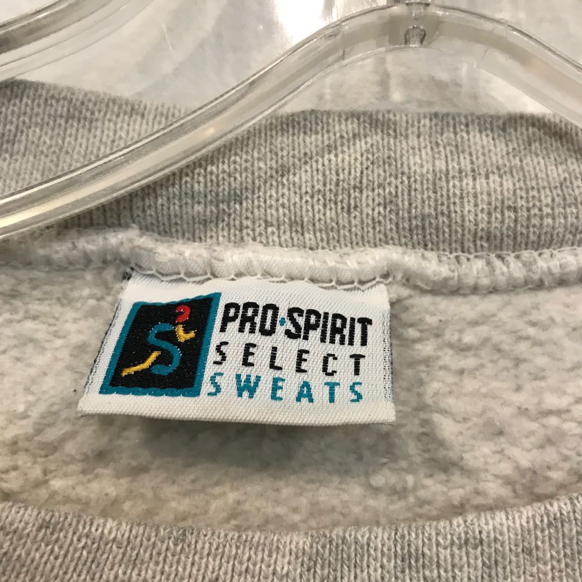 90's PRO-SPIRIT プロスピリット 50/50 クルーネック スウェット M相当 ヘザーグレー ビンテージ SWEAT 90年代 USA_画像3