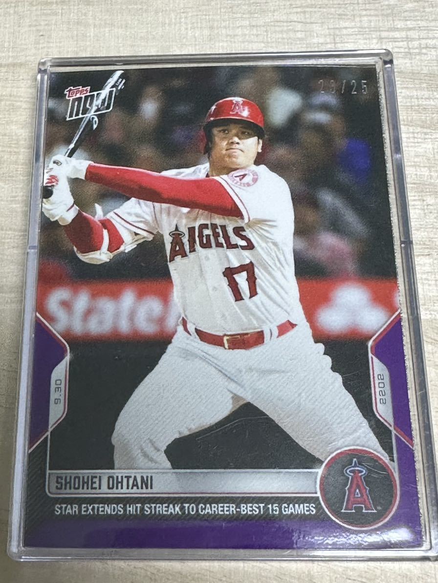 大谷翔平 25枚限定 Shohei Ohtani 2022 MLB TOPPS NOW Card 990