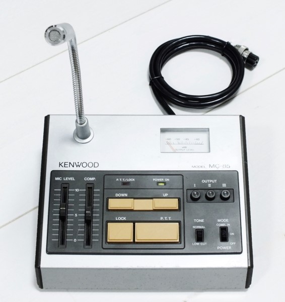 ケンウッド　MC-85　スタンドマイク　3台の無線機に接続可能_画像2