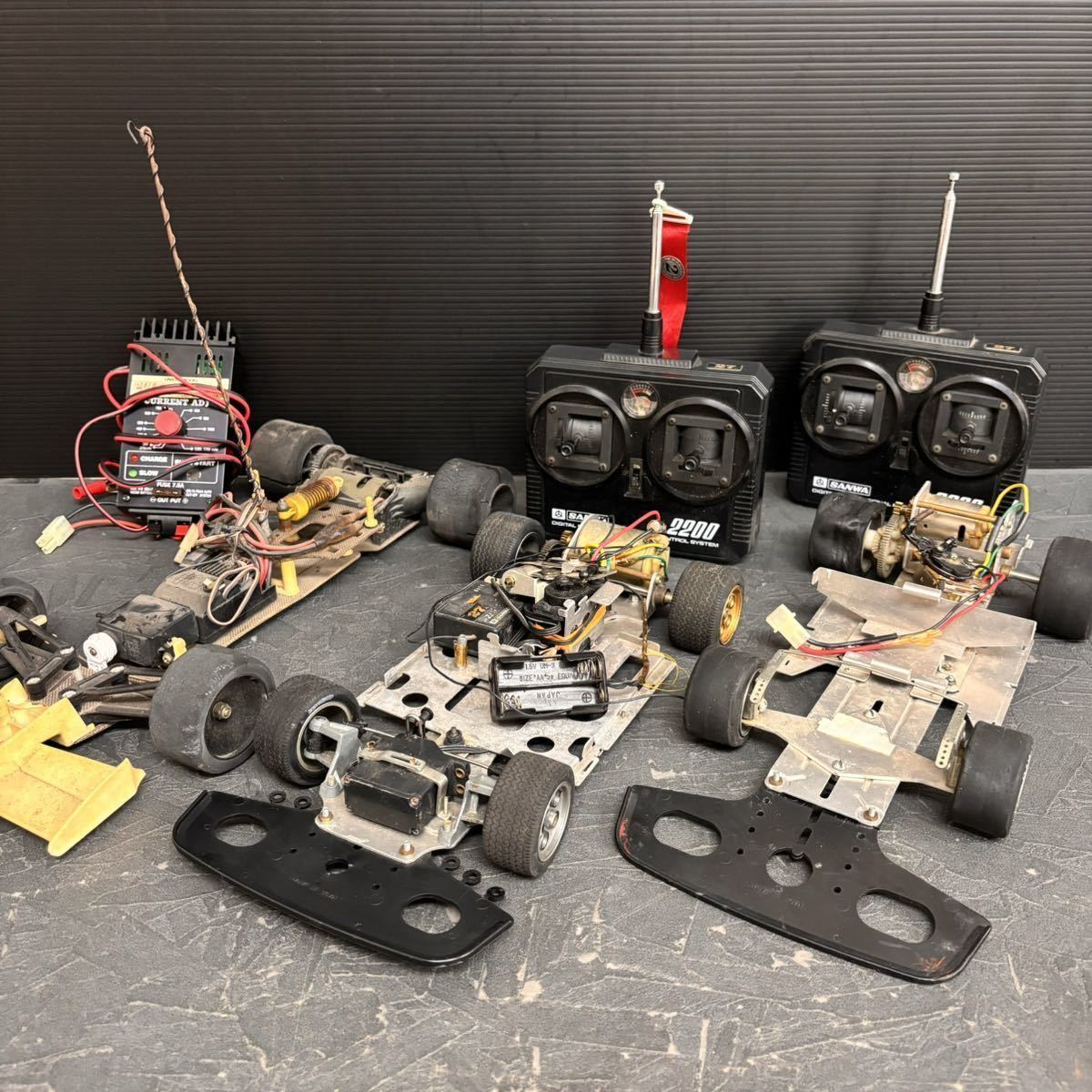 まとめて 古い ラジコン シャーシ RC 電動 タミヤ TAMIYA サンワ SANWA