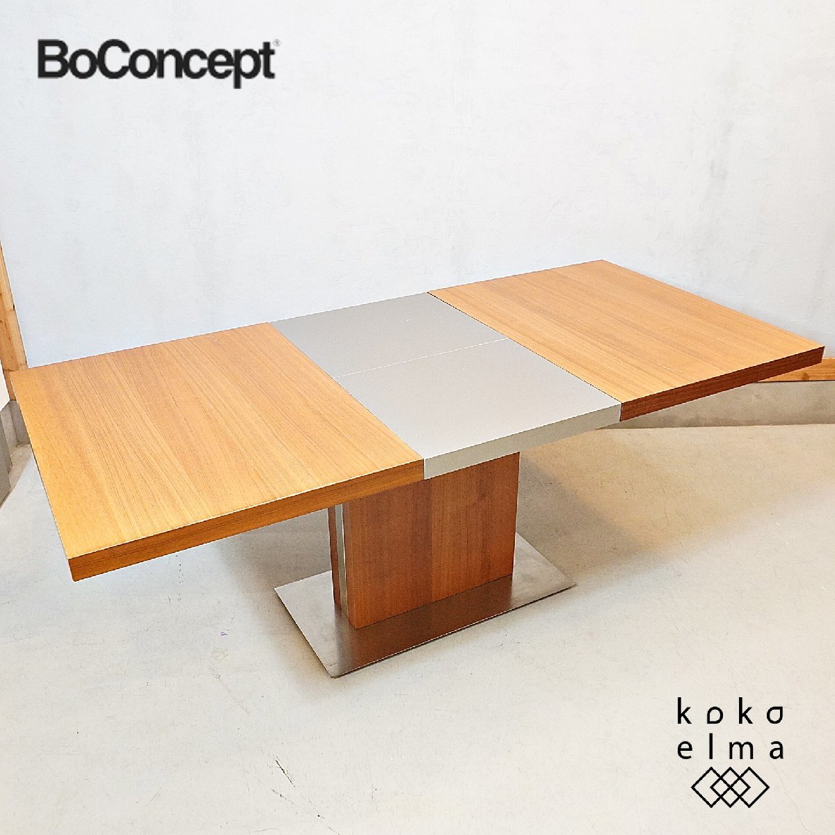 BoConcept ボーコンセプト occa オッカ ウォールナット 伸長式ダイニングテーブル エクステンション モダン 北欧デンマーク DK123の画像1