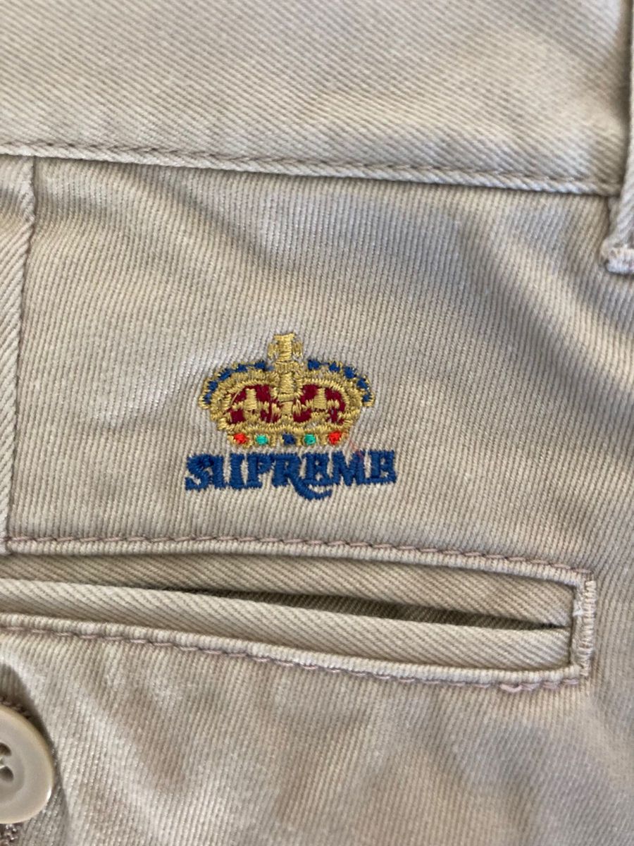 supreme クラウン 刺繍 チノパン 30 ベージュ / シュプリーム supreme クラウン 刺繍 チノパン 30 ベージュ / シュプリーム