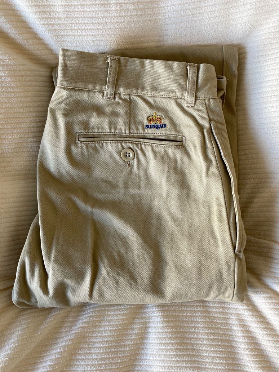 supreme クラウン 刺繍 チノパン 30 ベージュ / シュプリーム supreme クラウン 刺繍 チノパン 30 ベージュ / シュプリーム