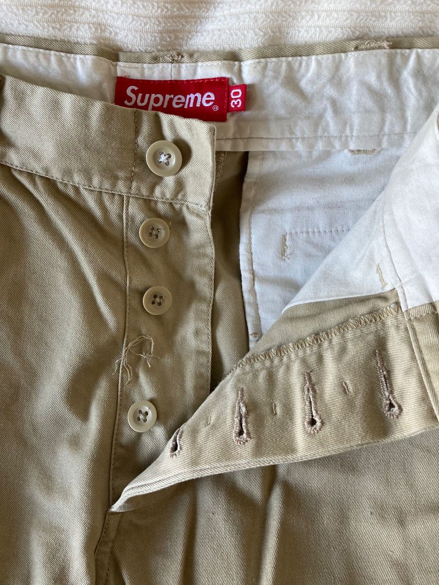 supreme クラウン 刺繍 チノパン 30 ベージュ / シュプリーム supreme クラウン 刺繍 チノパン 30 ベージュ / シュプリーム