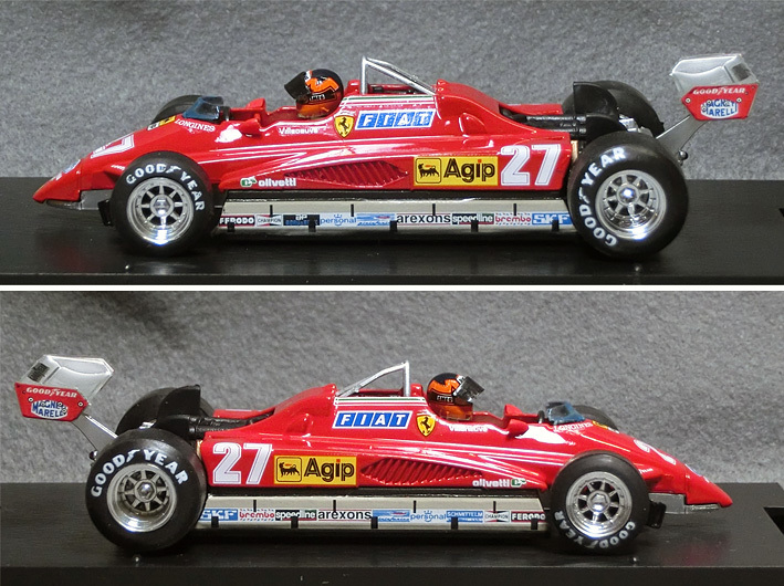 フェラーリ 126C2 ターボ（No.27/ジル・ヴィルヌーヴ）1982サンマリノGP　*1/43スケール　*ブルム製　*品番R267-CH　　*02_画像4