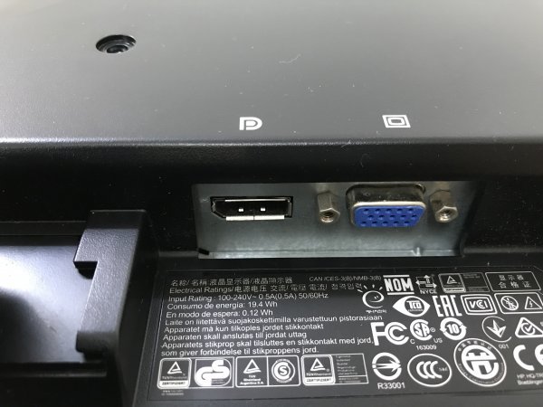 蔵出しジャンク品★HP P222va Monitor 21.5型液晶 ディスプレイ 本体のみ 部品取り等におすすめ♪5_画像6