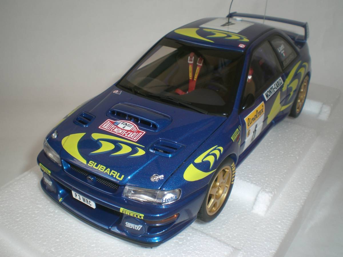 美品★AUTOart オートアート 1/18 スバル インプレッサ WRC 1997 モンテカルロ #4 リアッティ/ポンズ★SUBARU IMPREZA _画像2