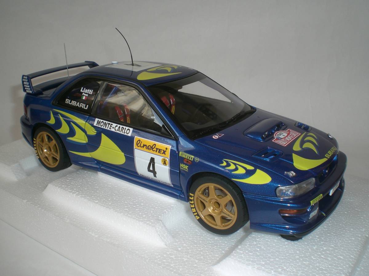 美品★AUTOart オートアート 1/18 スバル インプレッサ WRC 1997 モンテカルロ #4 リアッティ/ポンズ★SUBARU IMPREZA _画像1