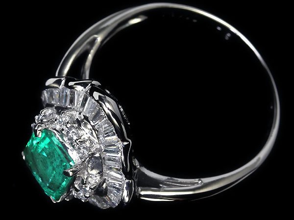 KV9935T【1円～】新品【RK宝石】≪Emerald≫ 鮮やかな色彩!! 極上エメラルド 大粒0.75ct 極上ダイヤモンド 0.5ct Pt900 高級リング ダイヤ_画像5