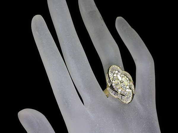 IMM9947T【1円～】新品【RK宝石】《Diamond》 総計2.56ct!! 極上イエローダイヤモンド 0.96ct 極上ダイヤ 1.6ct! K18 超高級リング ダイヤ_画像6