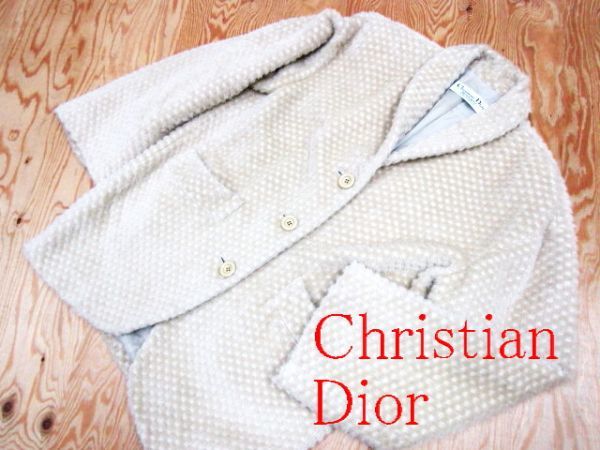 ★クリスチャンディオール Dior★レディース ショールカラーウールコート★R51112019B_画像1