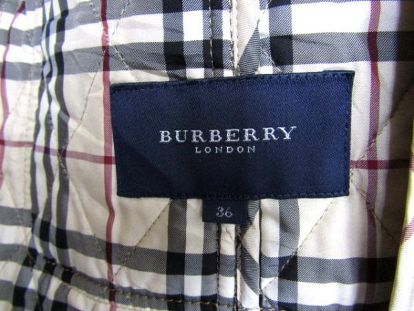 ★バーバリー Burberrys★レディース コーデュロイキルティングジャケット 裏ノバチェック★R51119078A_画像5