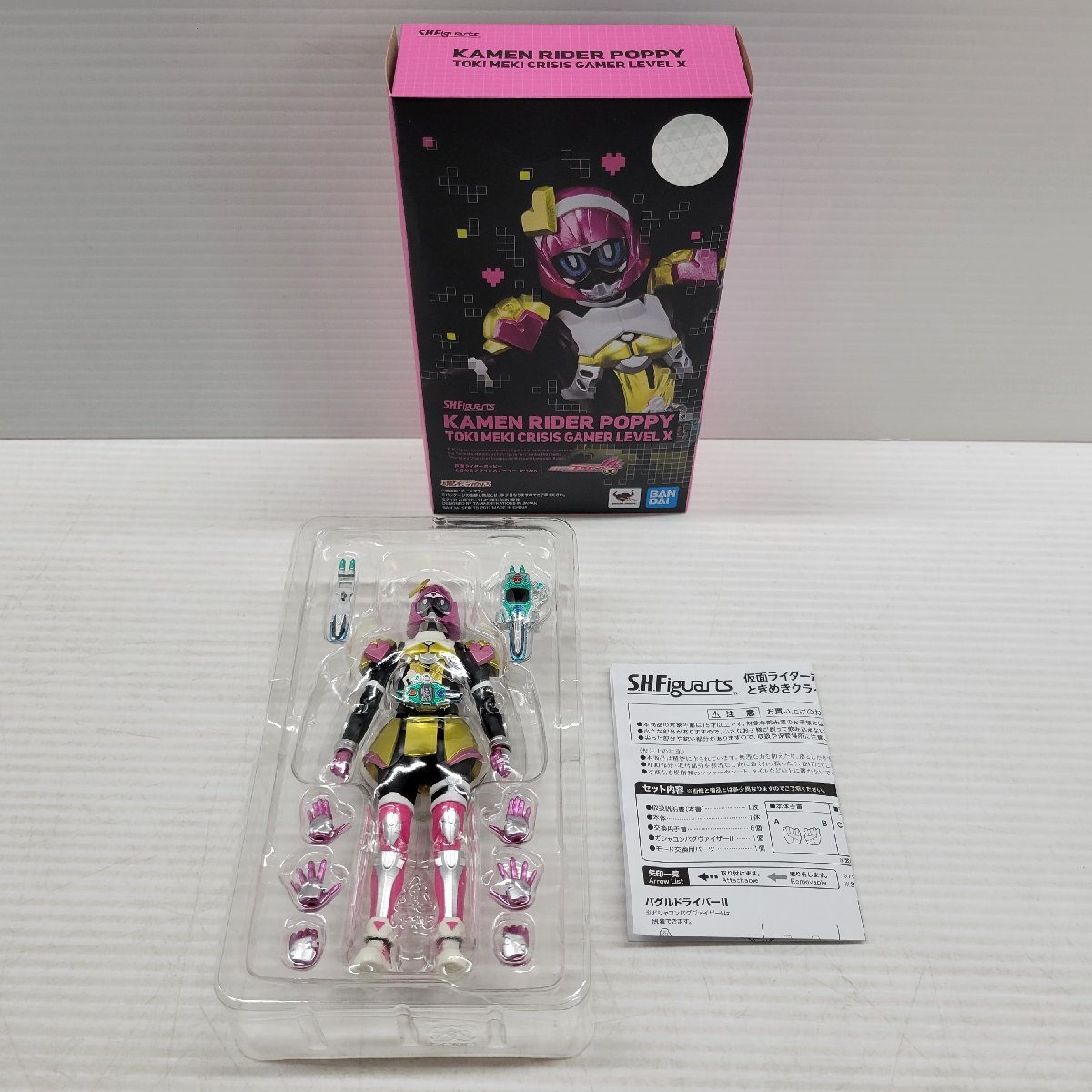 IZU【中古品】 S.H.Figuarts 仮面ライダー エグゼイド アクションゲーマー レベル2 仮面ライダーポッピー 〈042-231105-AS-02-IZU〉_画像6