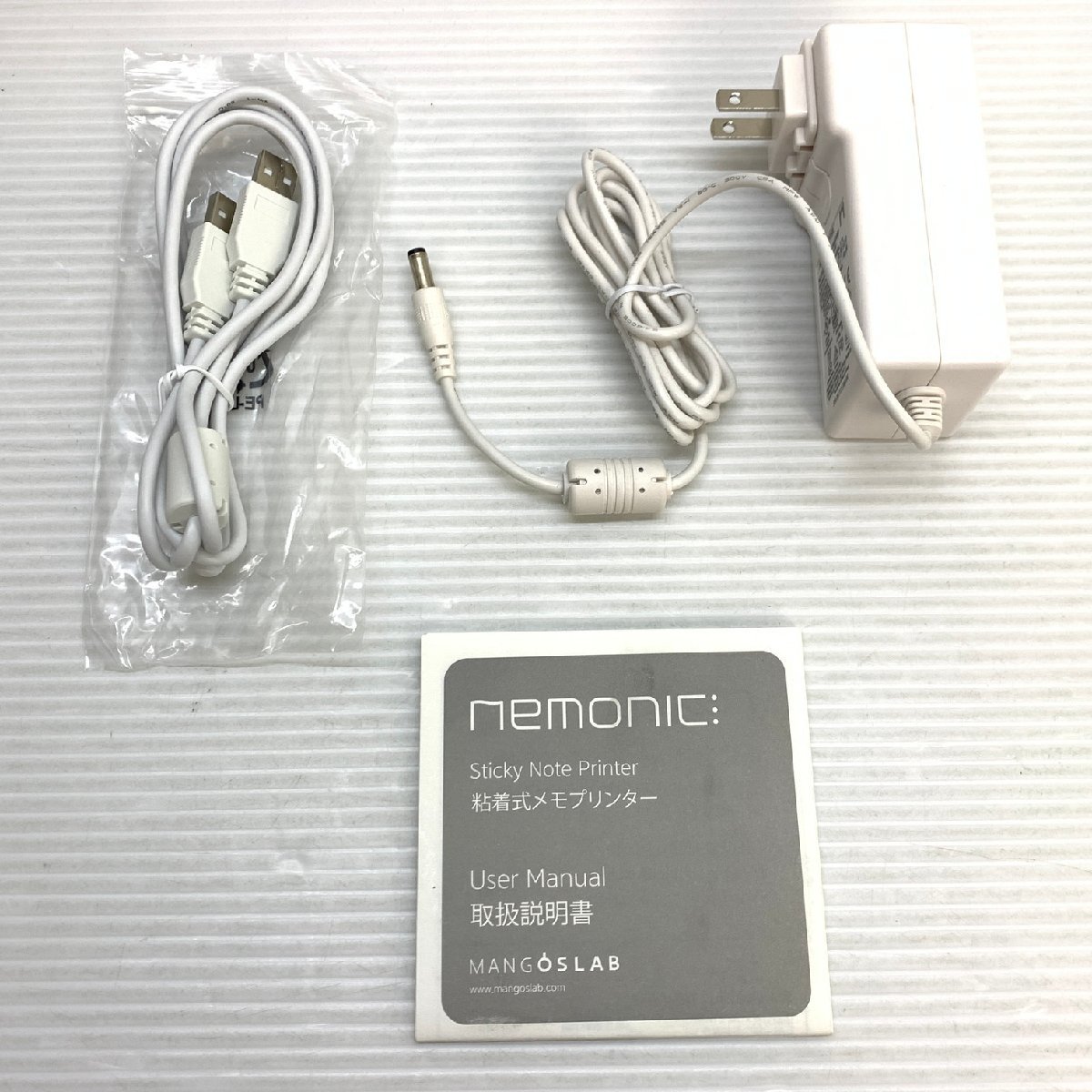 MIN【中古美品】 MSMK NEOPOP JAPAN 粘着式メモプリンター nemonic MIP-001B ブルー 〈106-231114-SS-6-MIN〉_画像7
